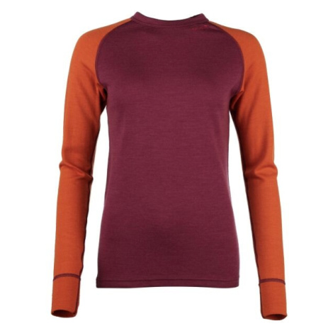 Devold EXPEDITION Dámské termo triko, vínová, velikost