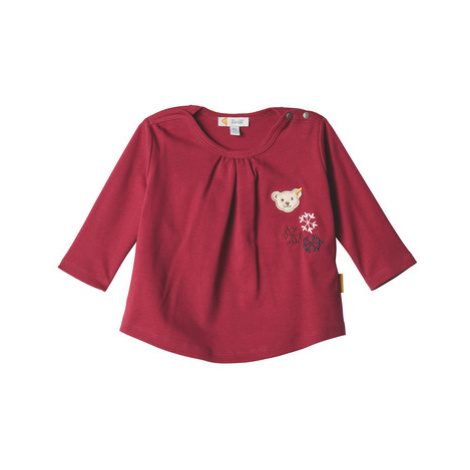 Steiff Girls Košile s dlouhým rukávem, červená řepa Steiff Collection