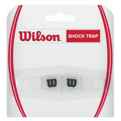 Wilson SHOCK TRAP CLEAR WITH BLACK W Tenisový vibrastop, transparentní, velikost