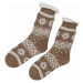 Hřejivé ponožky Sibil, tmavě béžová vel. 35-38