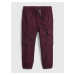 Vínové klučičí kalhoty GAP Everyday cargo joggers