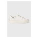 Kožené sneakers boty Calvin Klein CLEAN CUPSOLE LACE UP bílá barva, HW0HW01863