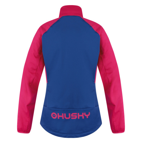 Dámská softshellová bunda Husky Suli L pink/blue