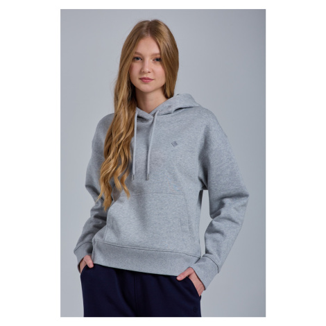 MIKINA GANT D1. ICON G ESSENTIAL HOODIE šedá