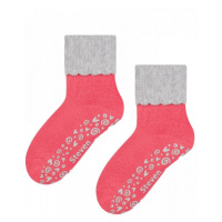 Steven 038 ABS růžovo-šedé Ponožky