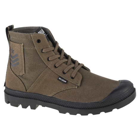 KHAKI PÁNSKÉ KOTNÍKOVÉ BOTY PALLADIUM PAMPA HI ARMY BASIC