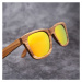Dřevěné sluneční brýle - žluté Zlatá