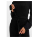 Bonprix RAINBOW pletené šaty s páskem Barva: Černá, Mezinárodní