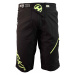 HAVEN Cyklistické kalhoty krátké bez laclu - RIDE-KI SHORT - zelená/černá