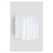 H & M - Bavlněné tílko 5 kusů - bílá