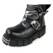 boty kožené dámské - Gladiator Boots Black-Grey - NEW ROCK - M.738-S1