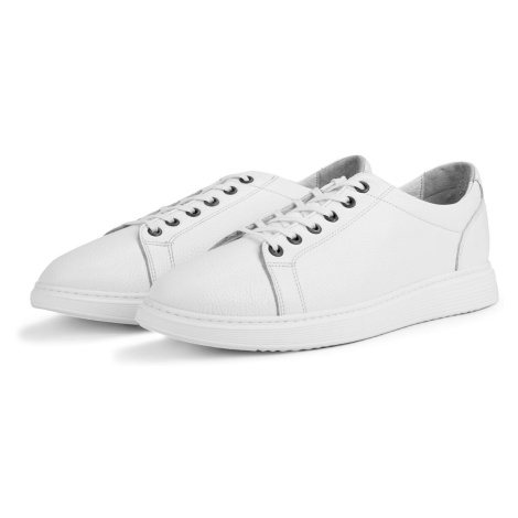 Ducavelli Verano Genuine Leather Men's Casual Shoes Summer Sports Shoes, Lightweight Shoes, Whit