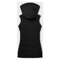 Černá dámská vesta s kapucí (16M9096-392)