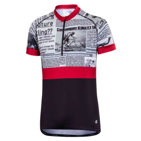 Klimatex BAREX Pánský cyklistický dres, černá, velikost