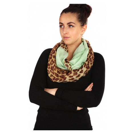 Kruhový dámský šátek s leopardím potiskem