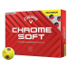 Callaway Chrome Soft 2024 Yellow Golf Balls TruTrack