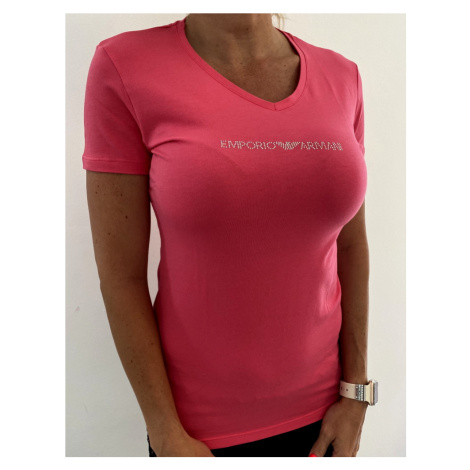 Dámské tričko Emporio Armani 163321 0P263 růžová | růžová