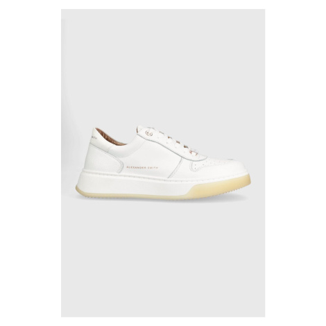 Kožené sneakers boty Alexander Smith Harrow bílá barva, ASAWT2D41TWT