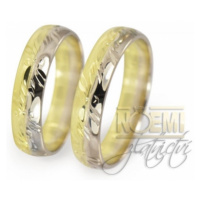 Zlaté snubní prsteny 0009 + DÁREK ZDARMA
