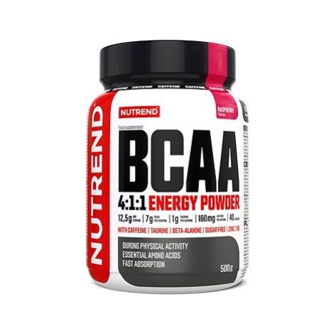 Nutrend BCAA 4:1:1 ENERGY POWDER, 500 g, malina