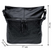 Černá crossbody kabelka s koso vzorem