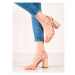 Vinceza Trendy sandály hnědé dámské na širokém podpatku ruznobarevne