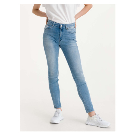 Modré dámské skinny fit džíny Replay Luzien Jeans