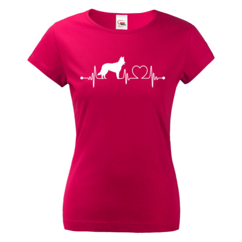 Dámské tričko pro milovníky zvířat - Chodský pes tep BezvaTriko