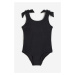 H & M - Vzorované jednodílné plavky - černá