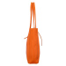Jednoduchá kožená kabelka přes rameno Rita, oranžová