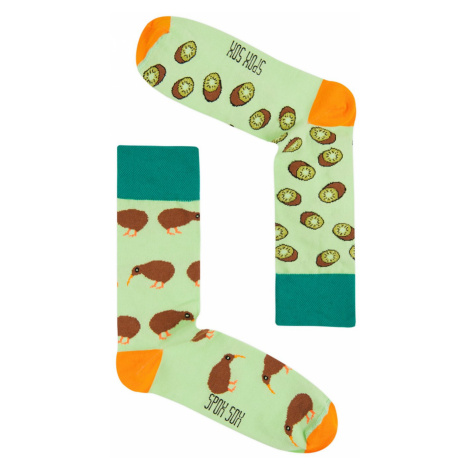 Unisex zelené ponožky Spox Sox Kiwi