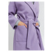 Světle fialový dámský kabát ICHI