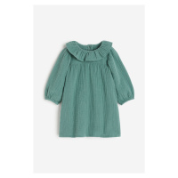 H & M - Bavlněné šaty - zelená