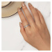 OLIVIE Stříbrný prsten MODRÉ OKO 7747