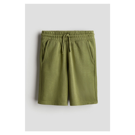 H & M - Teplákové šortky - zelená H&M