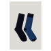 PONOŽKY GANT DOT AND SOLID SOCKS 2-PACK VINTAGE BLUE