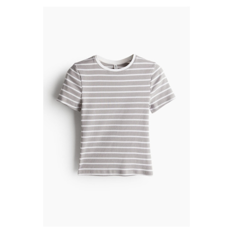 H & M - Přiléhavé tričko - bílá H&M
