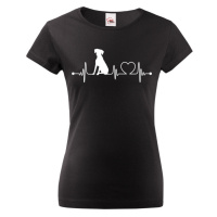 Dámské tričko pro milovníky zvířat - Rhodéský ridgeback tep