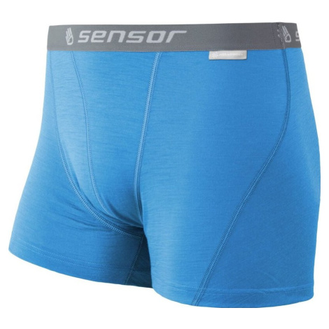 Pánské merino boxerky SENSOR active modrá