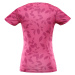 Dámské rychleschnoucí triko Alpine Pro QUATRA - tmavě růžová