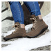 Leguano ICEBARE Brown | Kotníčkové zateplené barefoot boty