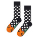 Ponožky Happy Socks Halloween Pumpkin Sock černá barva, HAL01-9150