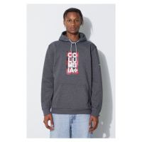 Mikina Columbia EM2179 HOODIE pánská, šedá barva, s kapucí, hladká, EM2179-GREY