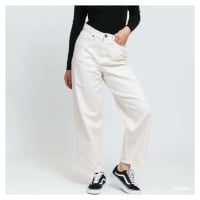 Džíny Urban Classics Ladies High Waist Wide Leg Cropped Denim Pants White