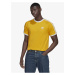 Žluté pánské tričko adidas Originals 3-Stripes