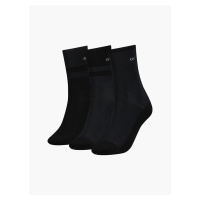 Calvin Klein dámské černé ponožky 3 pack