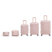 Semiline Unisex's 5-in-1 ABS Suitcases Set+Toiletry Bag T5816-0