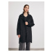 Černý dámský kabát s příměsí vlny METROOPOLIS by ZOOT.lab Kandis