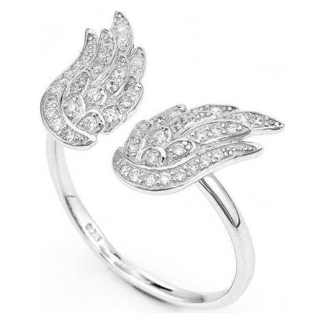 Amen Originální stříbrný prsten se zirkony Angels RW 51 mm