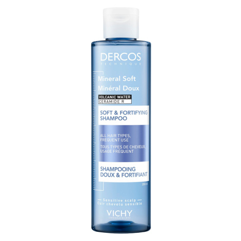 VICHY Decros Mineral Soft jemný a posilující šampon pro všechny typy vlasů 200 ml